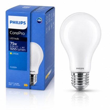 Żarówka LED E27 A60 8,5W = 75W 1055lm 2700K Ciepła 300° PHILIPS