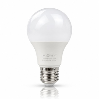 Żarówka LED E27 A60 9W 3000K 900lm ECO LIGHT EC61091