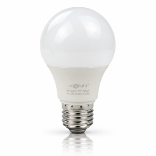 Żarówka LED E27 A60 9W 4000K 900lm ECO LIGHT EC61092