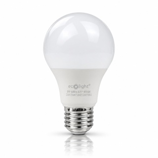 Żarówka LED E27 A60 9W 6500K 900lm ECO LIGHT EC61093