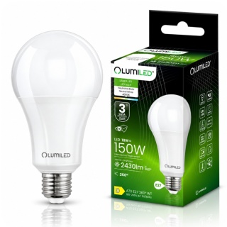Żarówka LED E27 A80 18W = 150W 2430lm 4000K Barwa Neutralna 260°