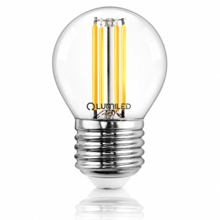 Żarówka LED E27 Filament Kulka P45 2,2W = 40W 470lm Klasa A Ciepła 2700K