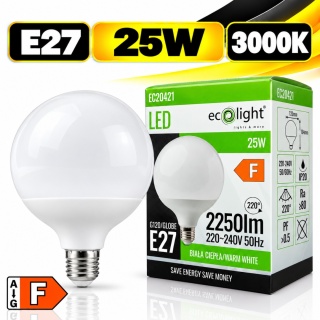 Żarówka LED E27 G120 25W 3000K 2250lm ECO LIGHT EC20421