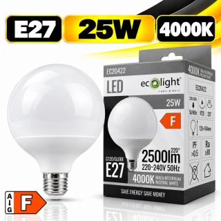 Żarówka LED E27 G120 25W 4000K 2500lm ECO LIGHT EC20422
