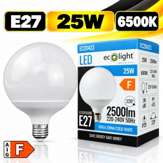 Żarówka LED E27 G120 25W 6500K 2500lm ECO LIGHT EC20423