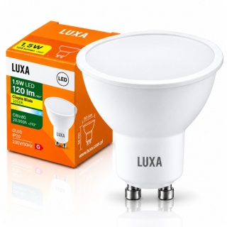 Żarówka LED GU10 1,5W = 15W 120lm 3000K Biała Ciepła Reflektor Halogen Spot
