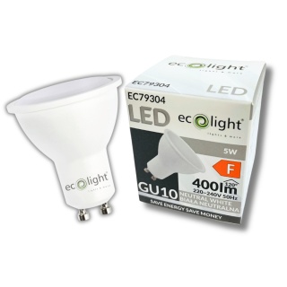 Żarówka LED GU10 5W = 35W 400lm 4000K Barwa Neutralna 230V