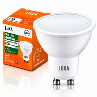 Żarówka LED GU10 5W 400lm Barwa Neutralna 4000K 110°