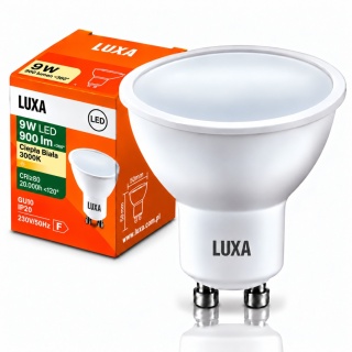 Żarówka LED GU10 9W = 67W 900lm 3000K Biała Ciepła Reflektor Halogen Spot
