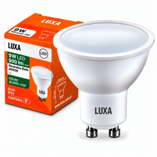 Żarówka LED GU10 9W 900lm Barwa Neutralna 4000K 120°