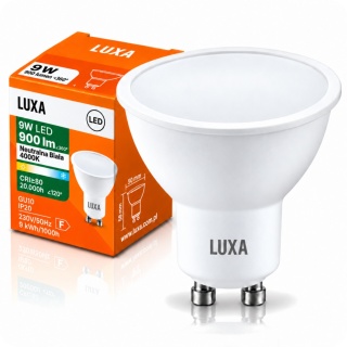 Żarówka LED GU10 9W 900lm Barwa Neutralna 4000K 120°