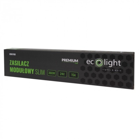Zasilacz LED modułowy SLIM PREMIUM 360W 24V ECO LIGHT EC61763