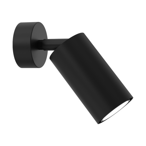 Czarny kinkiet HUDSON BLACK 1xGU10 z kierunkową głowicą