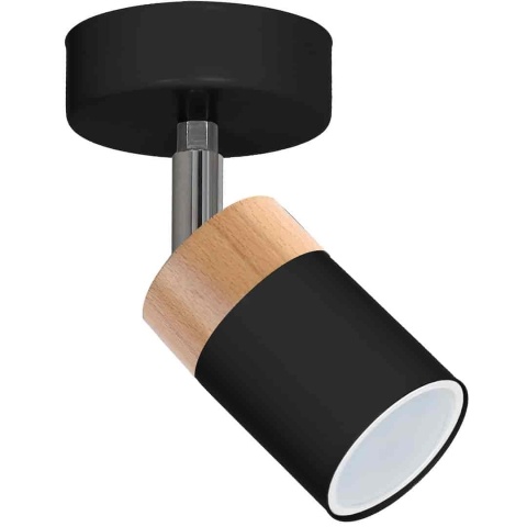 JOKER BLACK/WOOD - zbliżenie regulowanej głowicy