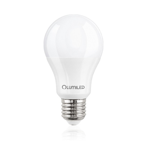 Żarówka LED E27 LUMILED LUMLEDO0016 10W 4000K z czujnikiem ruchu — czysty widok z odbiciem premium