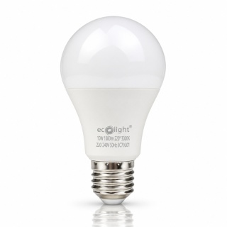 Żarówka LED E27 A60 10W 3000K 1000lm ECO LIGHT EC79301