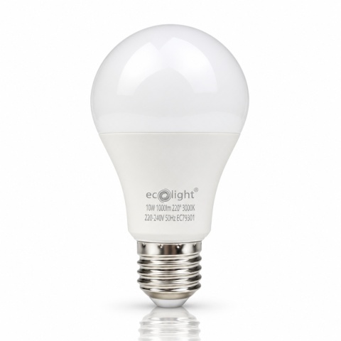 Żarówka LED E27 A60 10W 3000K 1000lm ECO LIGHT EC79301