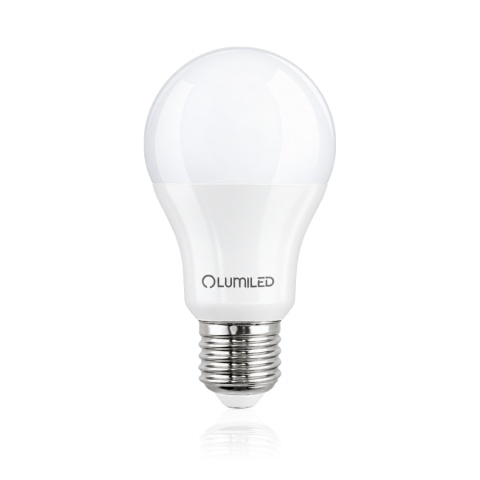 Żarówka LED E27 LUMILED LEDZARMI080 10W 3000K — czysty widok z odbiciem premium