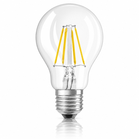 Żarówka LED OSRAM STAR E27 A60 4W 470lm 4000K filament z odbiciem premium