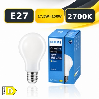 Żarówka LED E27 A67 PHILIPS CorePro 17,5W = 150W 2452lm 2700K Mleczna