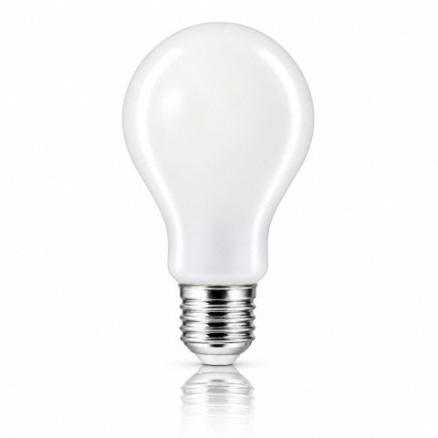 Mleczna żarówka PHILIPS CorePro E27 A67 17,5W 2700K — czysty widok z odbiciem premium