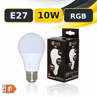 Żarówka LED E27 Eko-Light EK8049 A60 10W 935lm RGB z pilotem IR