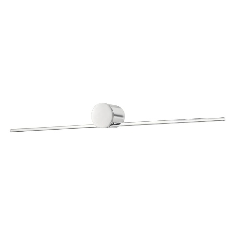 Kinkiet ARTIST chrom 9W LED 60cm - boczne ujęcie listwy i okrągłej podstawy