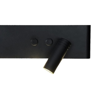 Kinkiet Resort Czarny prawy 10W + 3W LED 4000K