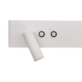 Kinkiet Resort lewy 10W + 3W LED 4000K Biały