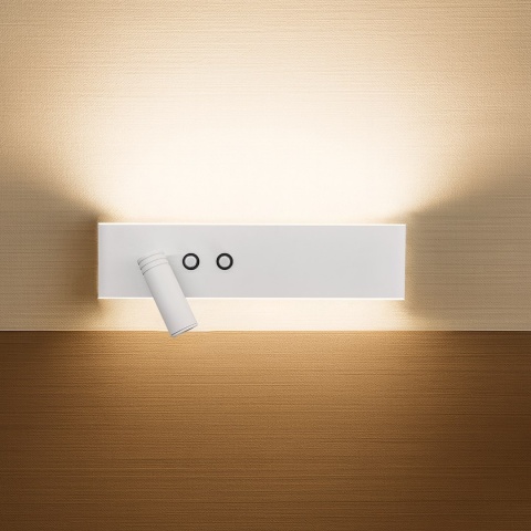 Kinkiet Resort lewy 10W + 3W LED 4000K Biały