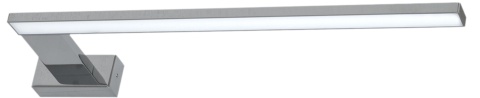 Kinkiet SHINE CHROME 45cm LED 11W - widok listwy i chromowanego uchwytu