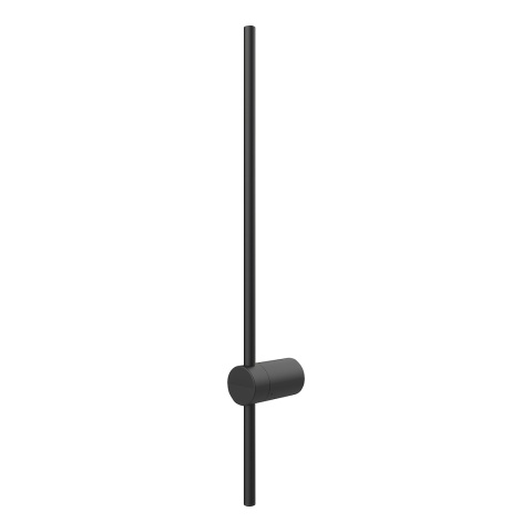 Kinkiet SWING czarny LED 8W - smukła pionowa listwa z cylindrycznym uchwytem