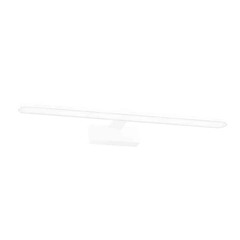 Kinkiet SPLASH biały 60cm LED 12W - smukła pozioma listwa na prostokątnej podstawie