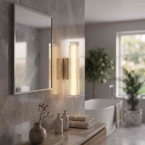 Kinkiet TRIVIA CHROME LED 6W - montaż przy lustrze w łazience