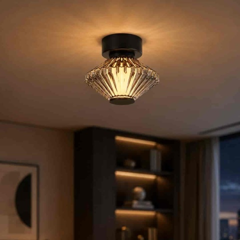 Lampa sufitowa i kinkiet PADRE LED 6W - pojedyncza lampa sufitowa w aranżacji