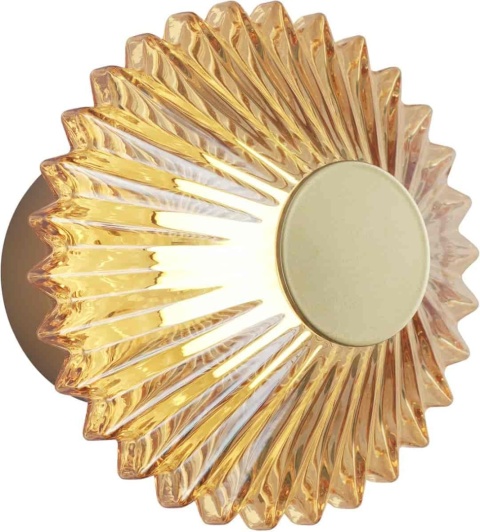 Lampa sufitowa i kinkiet PADRE GOLD LED 6W - widok złotej oprawy ściennej