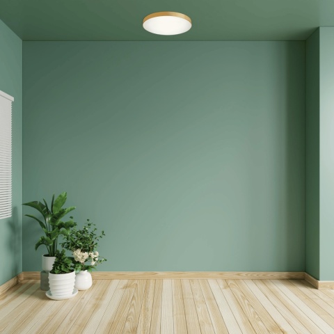 Plafon LED złoty okrągły natynkowy 15W 4000K lampa łazienkowa do garderoby