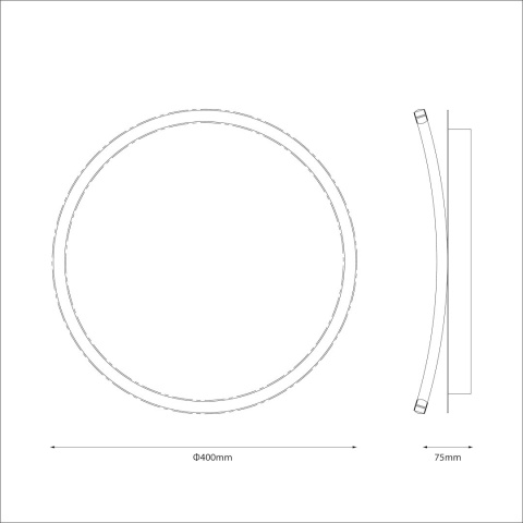Lampa sufitowa CALI round 30W LED