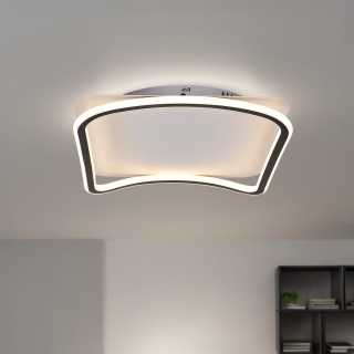 Lampa sufitowa LED CALI SQUARE 30W 4000K czarno-biały MiLAGRO