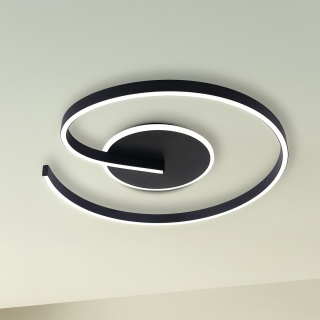 Lampa sufitowa LORENZO BLACK 22W LED