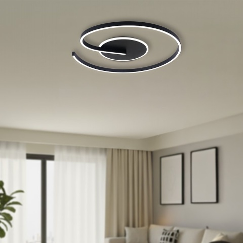 Lampa sufitowa LORENZO BLACK 22W LED