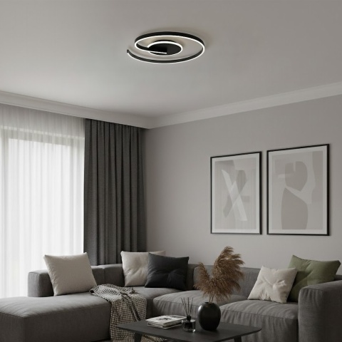 Lampa sufitowa LORENZO BLACK 22W LED