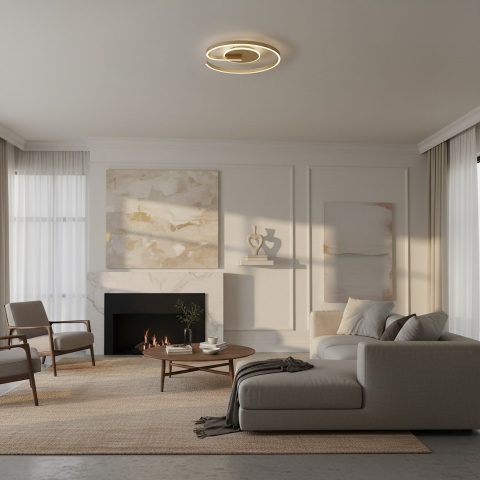 Lampa sufitowa LORENZO GOLD 22W LED