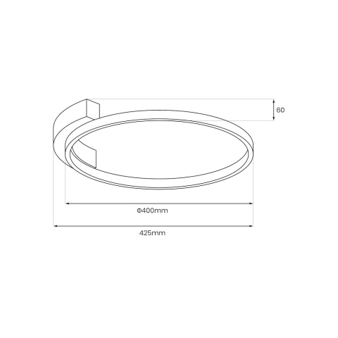 Lampa sufitowa LUNA 18W LED