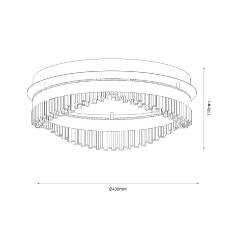 Lampa sufitowa LED PRECIOSA 36W 4000K złoty – ML1893