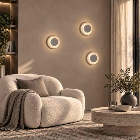 Lampa sufitowa Piattino 15W LED CCT Beżowy