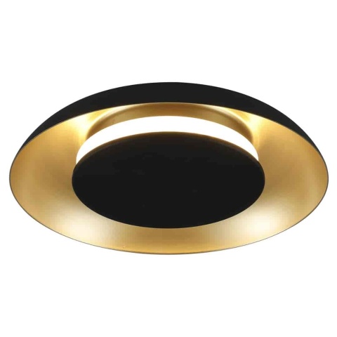 Lampa sufitowa Piattino 15W LED CCT Czarno-złoty