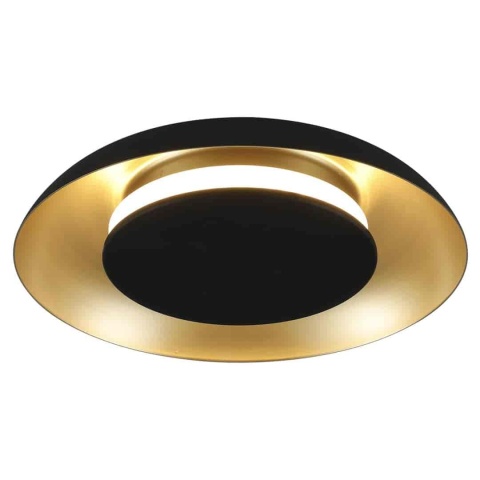 Lampa sufitowa Piattino 15W LED CCT Czarno-złoty