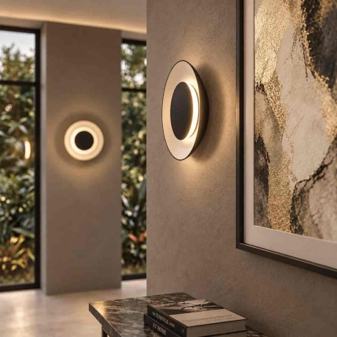 Lampa sufitowa Piattino 15W LED CCT Czarny