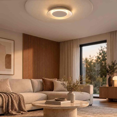 Lampa sufitowa Piattino 30W LED CCT Beżowy